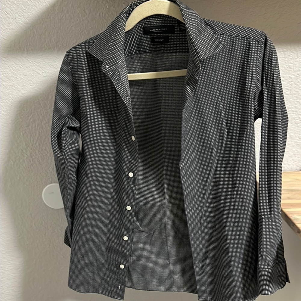 Kids Black Button Down Shirt